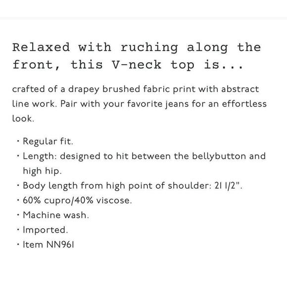 MADEWELL Womens Green Ruched Drapey Brushed Fabric V-Neck Top Sz 14 - Picture 5 of 14